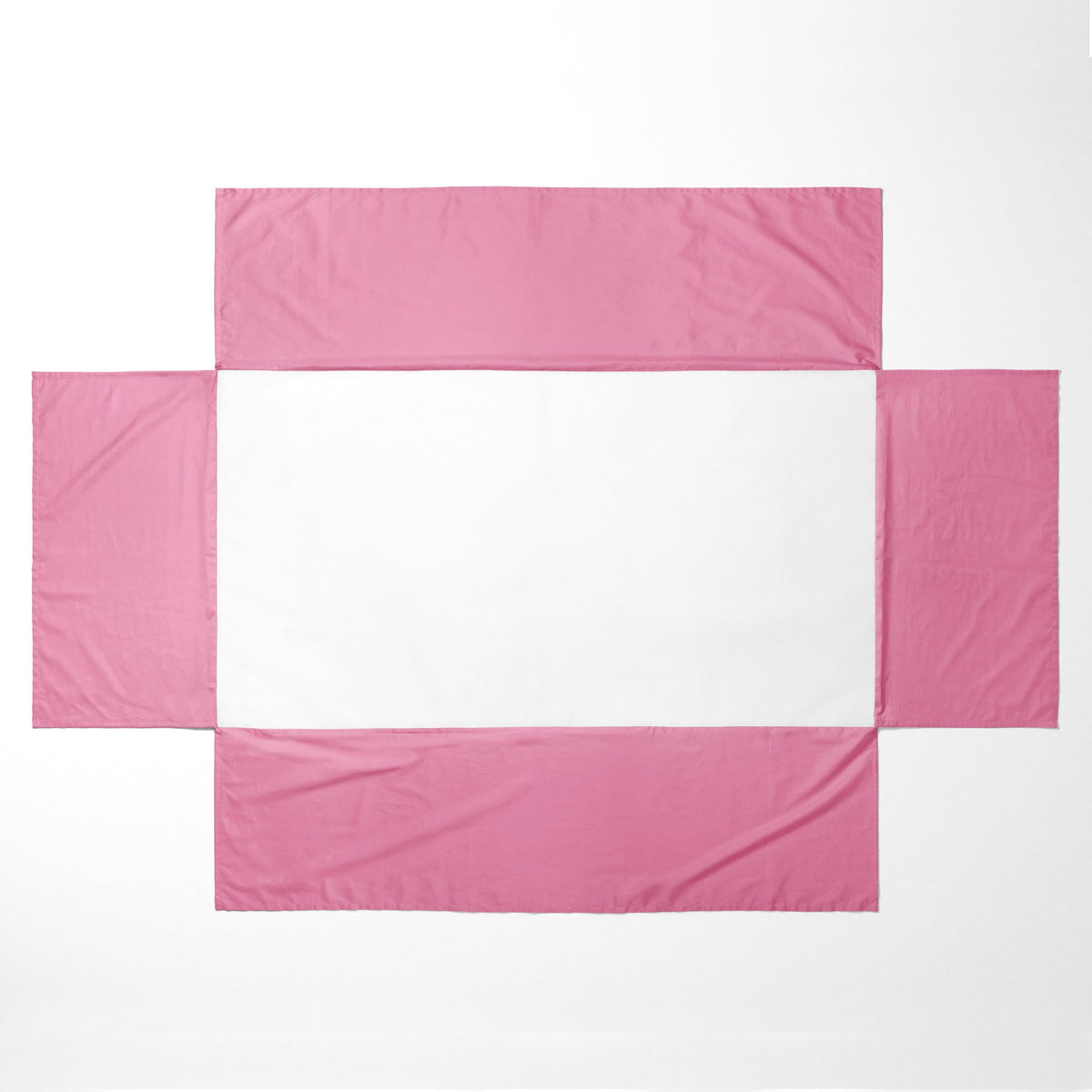 Solid Crib/Toddler Bed Skirt Dust Ruffle, Pink, 13 inches Drop