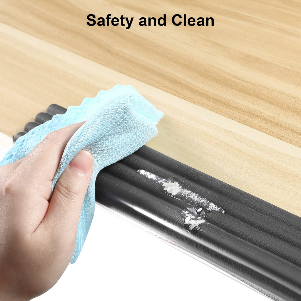 Baby Proofing Edge Corner Protector, 16.4 ft Edge Guards Padding with 3M Adhesive, Extra-Wide Soft NBR Rubber Foam