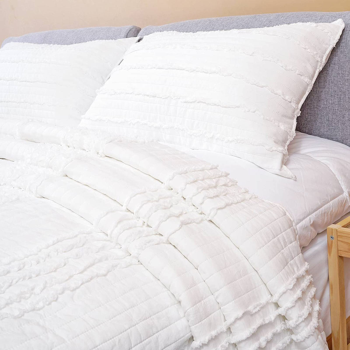 Standard Size Pillow Shams Set of 2, Ultra Soft Breathable 20 x 26 Inches Pillow Case Envelope Closure, Microfiber