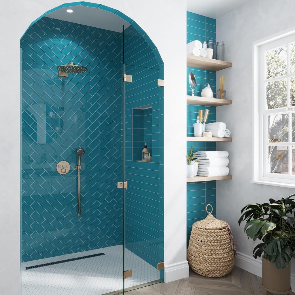Subway Glass Tile Laguna Blue 3x6 Polished 5 sq ft/case 40-Pack