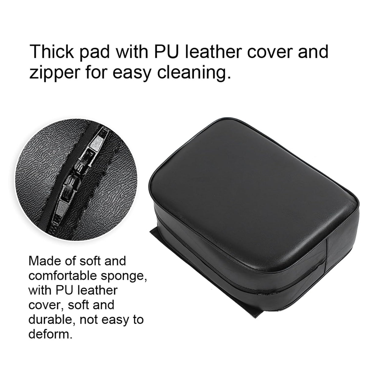 Salon Booster Seat Cushion, Children Leather Cushion Pads, Barber Booster Seat for Salon Styling Chair, Barber