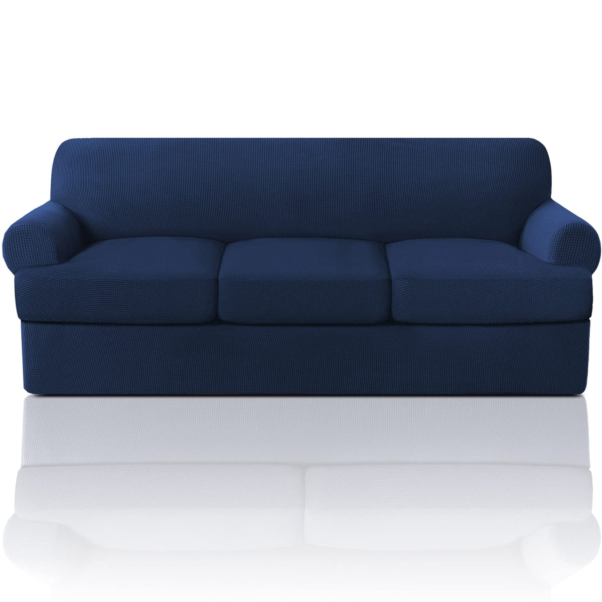 T Cushion Sofa Slipcover 4 Pieces Sofa Covers for T Cushion Couch Soft Sofa Slip Covers Furniture Protector with 3