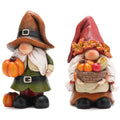 Fall Pumpkin Figurines, Thanksgiving Decorations, Set of 2