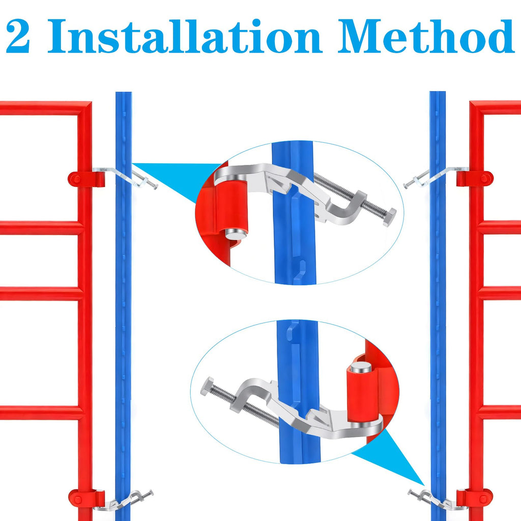 T-Post Gate Hinge Pins, Heavy Duty Gate Hanger, 5/8 Inch, 2 Pack, for Farm Garden and Backyard Gates, Easy to Install