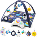 Unisex Baby Play Gym & in-1 Play Mat - Playmat Baby Toys 0-6, 6-12 Months Tummy Time Mat with Hanging Toys, Soft