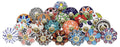 Kitchen Cabinet Knobs - Pack of 30 - Indian Countryside Colorful Assorted Ceramic Drawer Pull Handle Dresser Cupboard