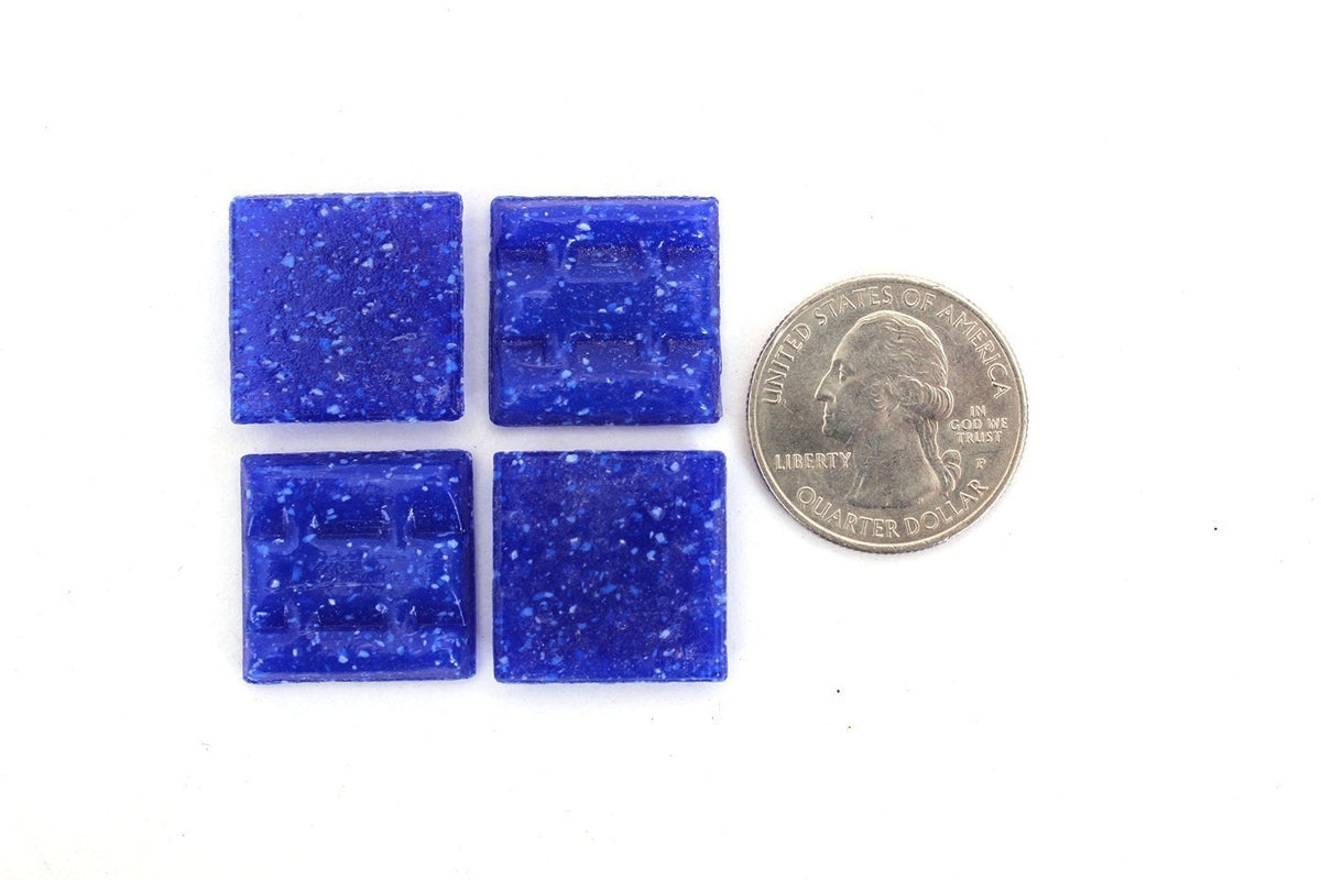 3/4 Inch (20mm) Dark Blue Mosaic Tile, 3 Pound (48 oz) Bulk Assortment of Mosaic Tiles