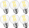 E26 Dimmable G16.5 LED Light Bulbs Daylight 5000K 60 Watt Equivalent