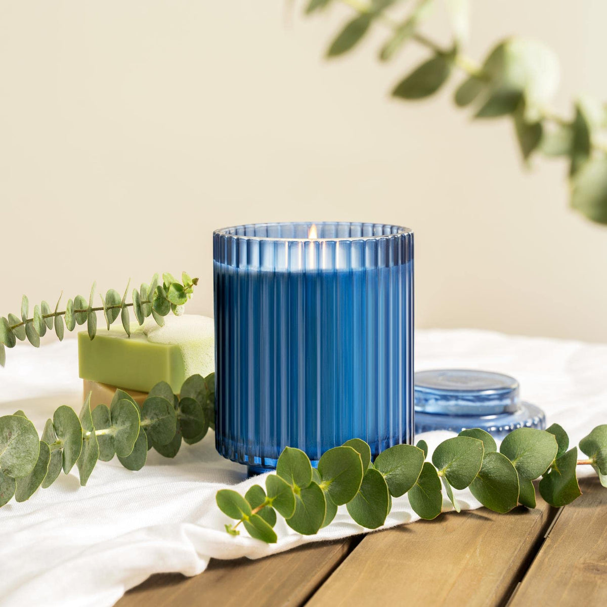 Eucalyptus Sage Fresh Scented Candles, Soy Wax, 11oz
