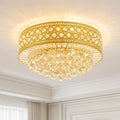 20 Inch Luxury Crystal Flush Mount Ceiling Light with Full Sparkle