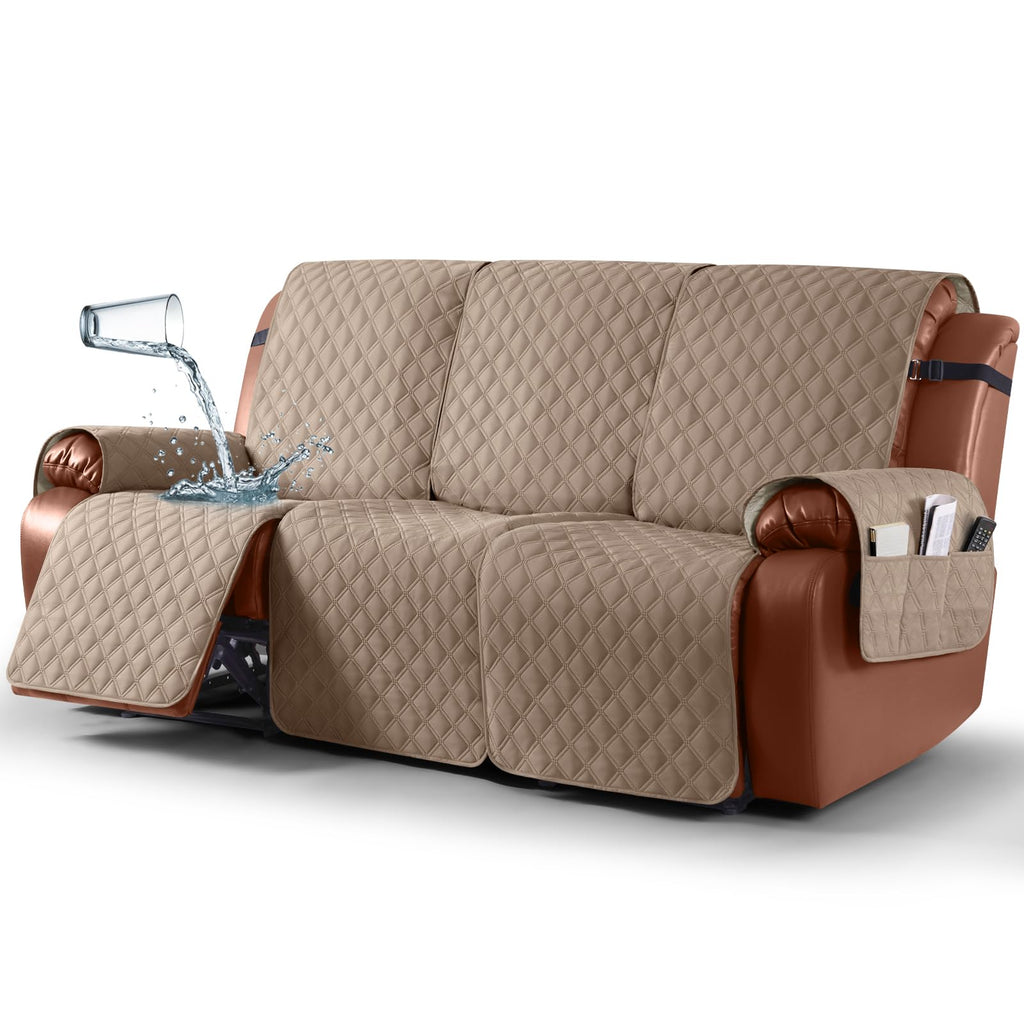 Waterproof Recliner Couch Covers, Non-Slip Sofa SlipCover, 3 Seater