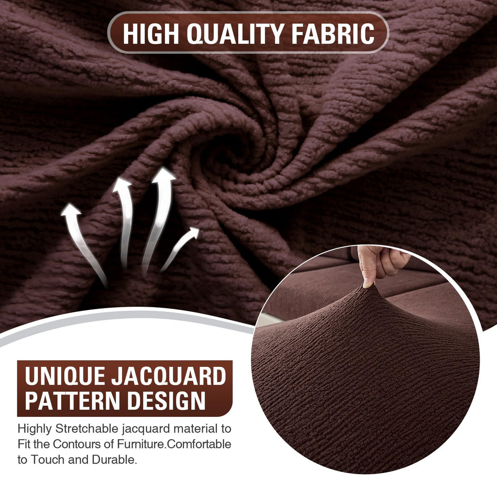 Couch Cushion Covers Chaise Couch Cover Stretch Sectional Sofa Slipcover Washable Wear-Resistant Furniture