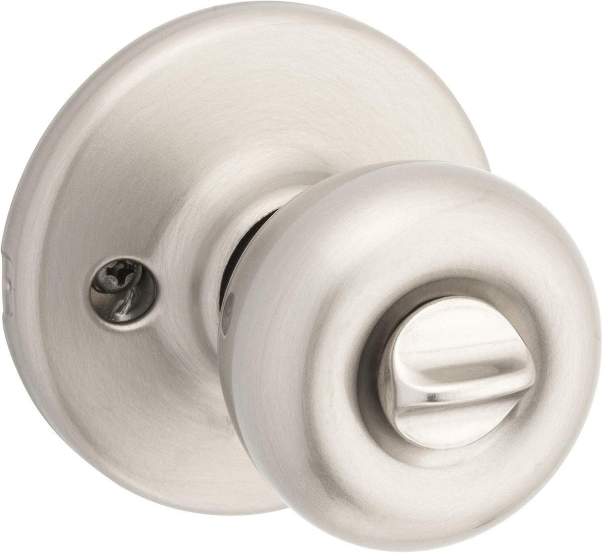 Tylo Entry Door Knob with Lock and Key, Secure Keyed Handle Exterior, Front Entrance and Bedroom, Satin Nickel, Pick