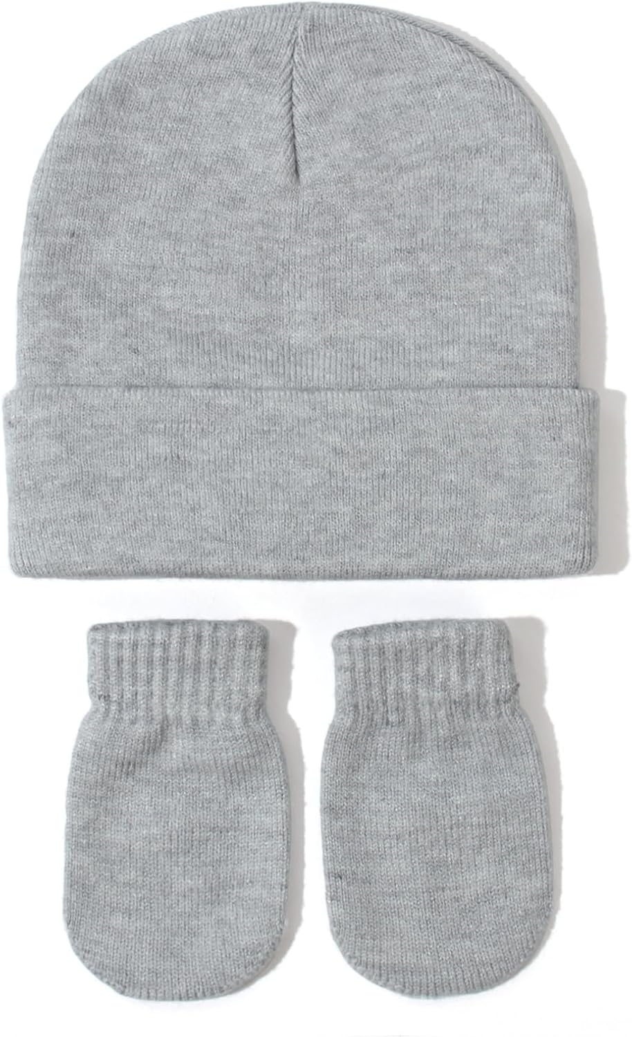 Toddler Baby Beanie Hat and Mittens Set Hat Toddler Winter Warm Knit Hat for Boys Girl 0-5 Years