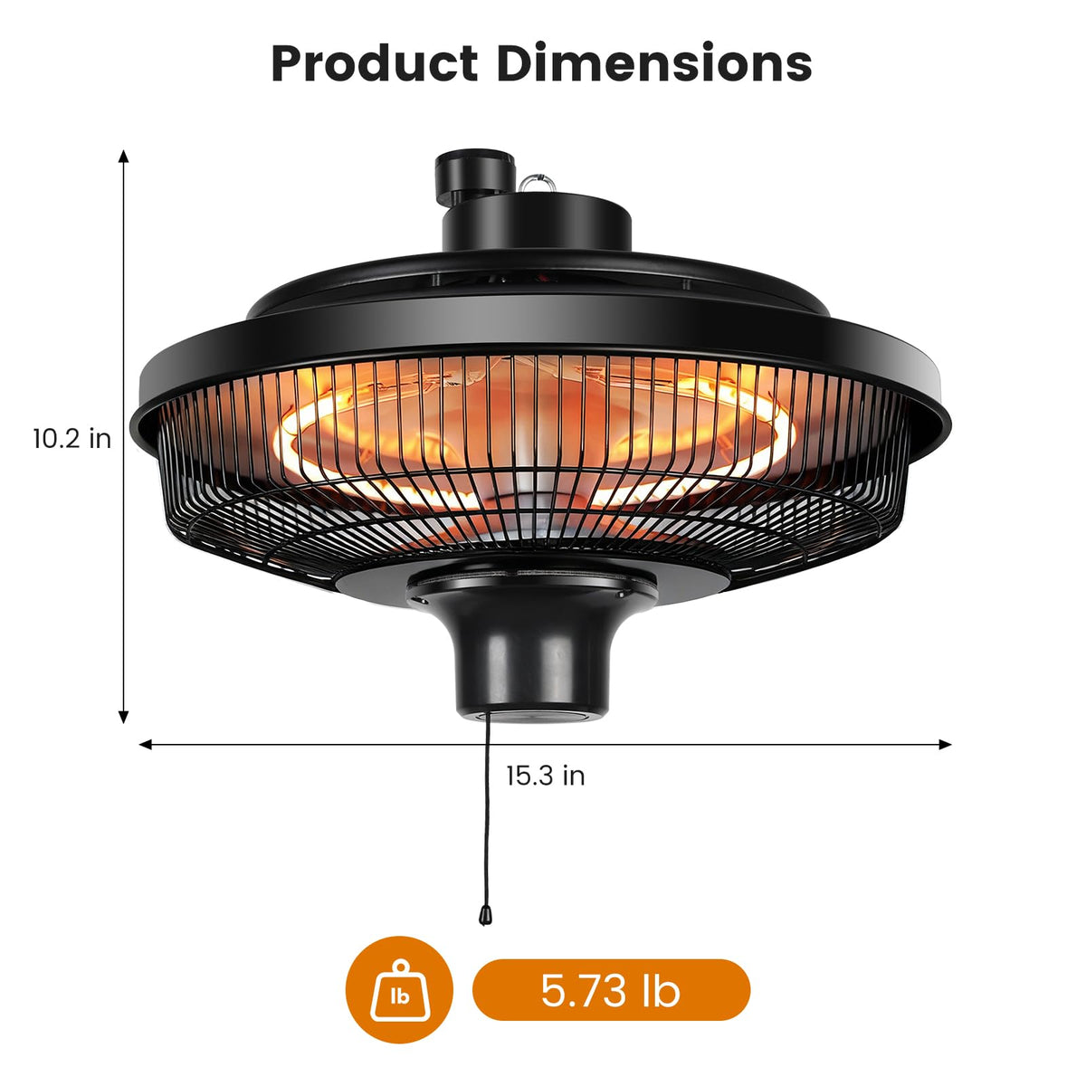 Electric Ceiling Heater, Gazebo & Greenhouse