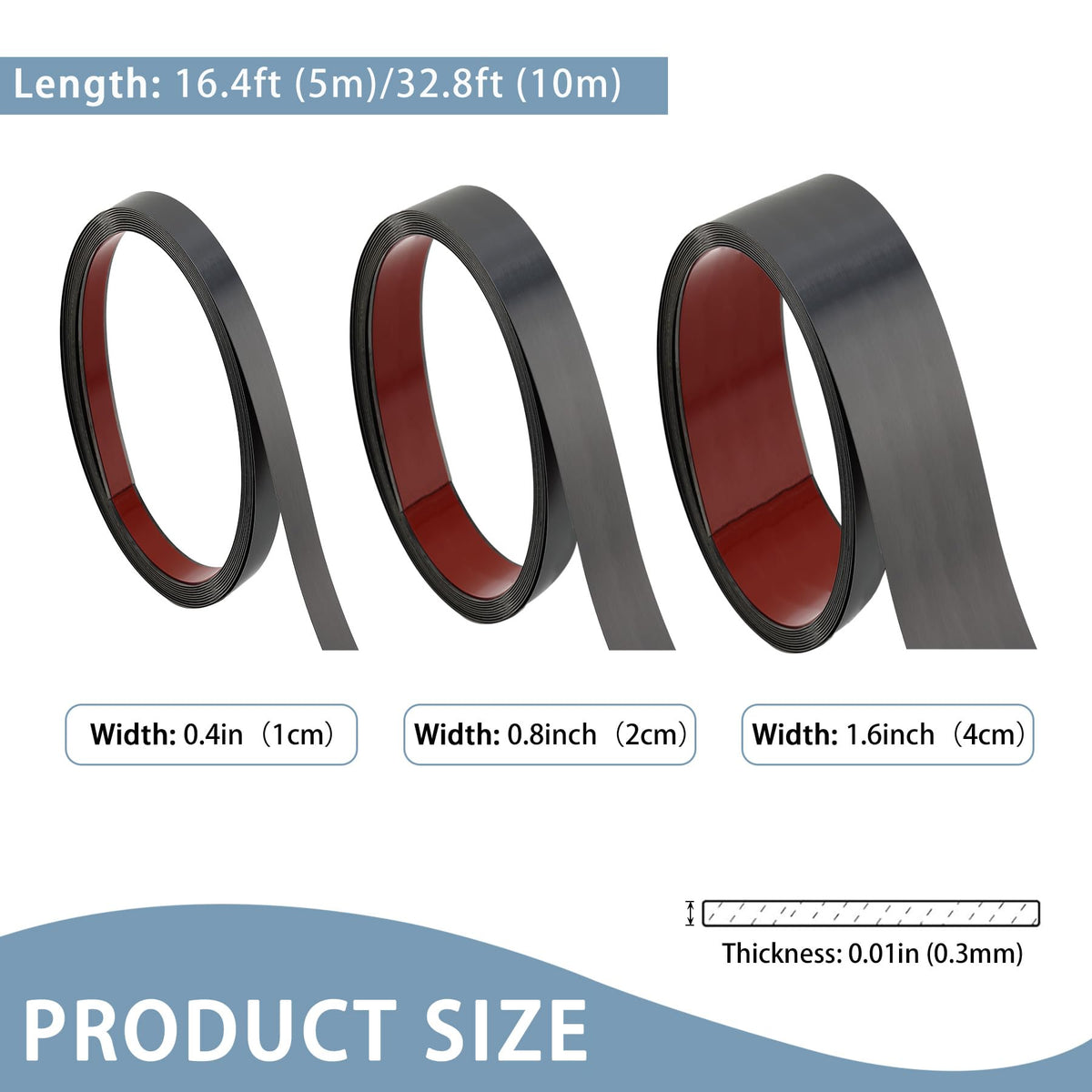 Brushed Black Metalized Finish Molding Trim, Peel and Stick Strip for Mirror Frame, Wall, Fireplace and Home DIY
