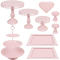 Set of 9 Metal Cupcake Stand Set Multiple Styles Candy Fruit Display Tower Dessert Plate Cake Serving Tray for