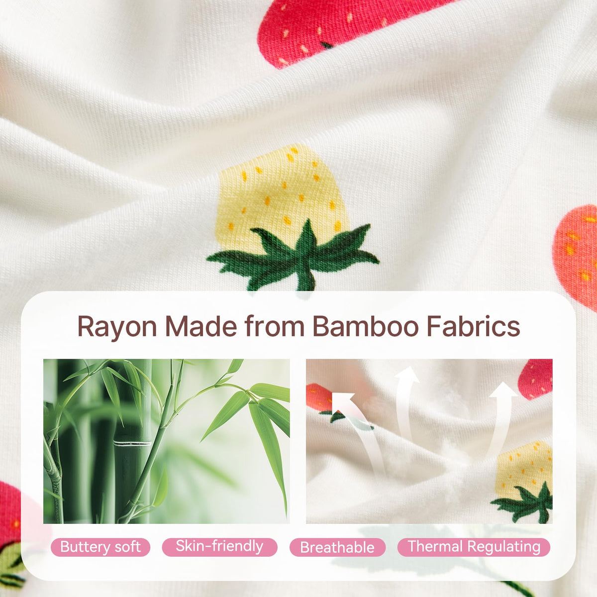 Rayon Made From Bamboo Baby Pajamas Long Sleeve