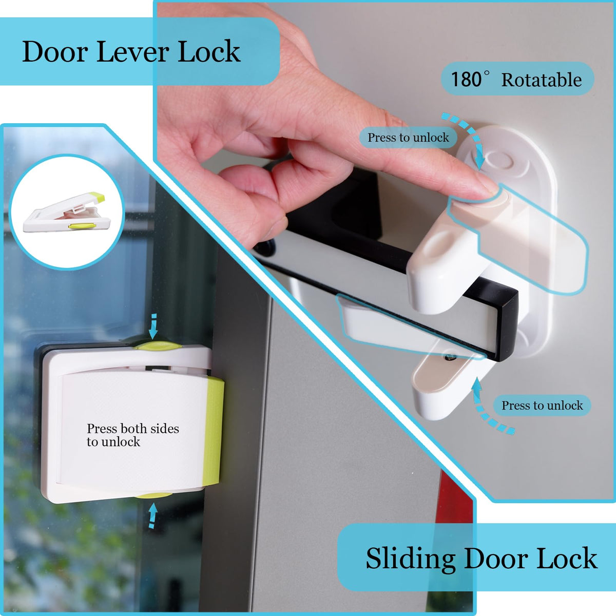 66 Pack Baby Proofing Kit | 12 Hidden Cabinet Drawer Locks, 8 Adjustable Latches, 26 Outlet Covers, 16 Corner Guards