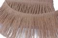 Burlap Fringe Trim Tassel Jute Lace 4 Inch Width 5 Yards Long for Clothes Accessories Latin Wedding Dress and DIY