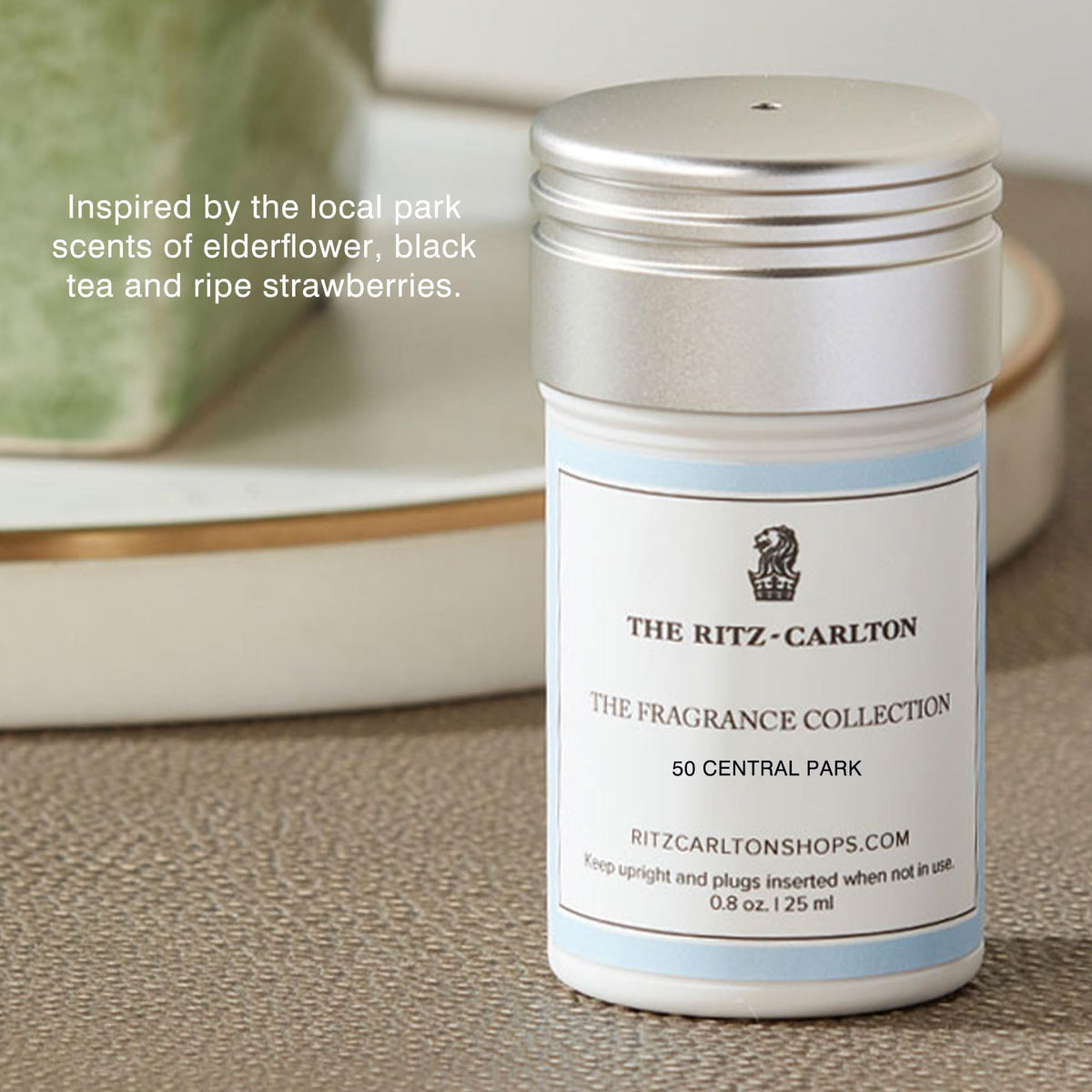 Room Diffuser Set - Scent Machine and 50 Central Park Scent Capsule - Notes of Elderflower, Black Tea, and Ripe