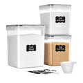 3 PCS Flour and Sugar Storage Container Sets for Beginner Bakers