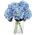 3pcs Lush Real Touch Hydrangea Artificial, Blue