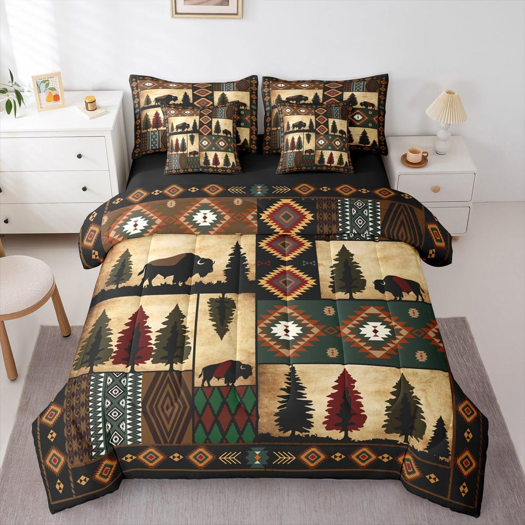 Water Buffalo Comforter Set Soft Lightweight 7 Piece