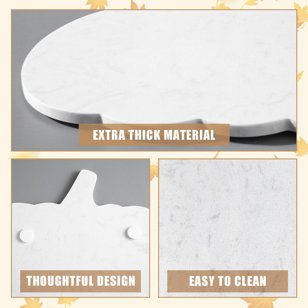 Pumpkin Marble Cutting Board 11 x 9.8 Inch Marble Cheese Board