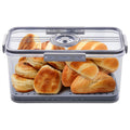 Made Bread Boxes Counter Airtight, Time Recording Bread Storage Container with Lid, Bread Containers Storage Airtight