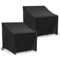 Adirondack Chair Covers Waterproof, Lawn Outdoor Chair Covers 2 Pack, for Outdoor Furniture Fits up to 32W x 37D x