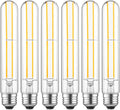 7.3" T10 Tubular LED Light Bulb, 60W Eq, Dimmable, Cool White 4000K, 6-Pack
