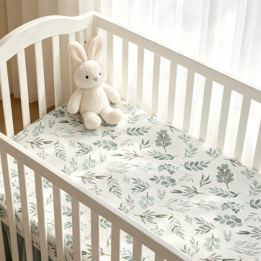 Organic Cotton Muslin Baby Crib Bedding Set 3 Pack for Newborn Baby Toddler