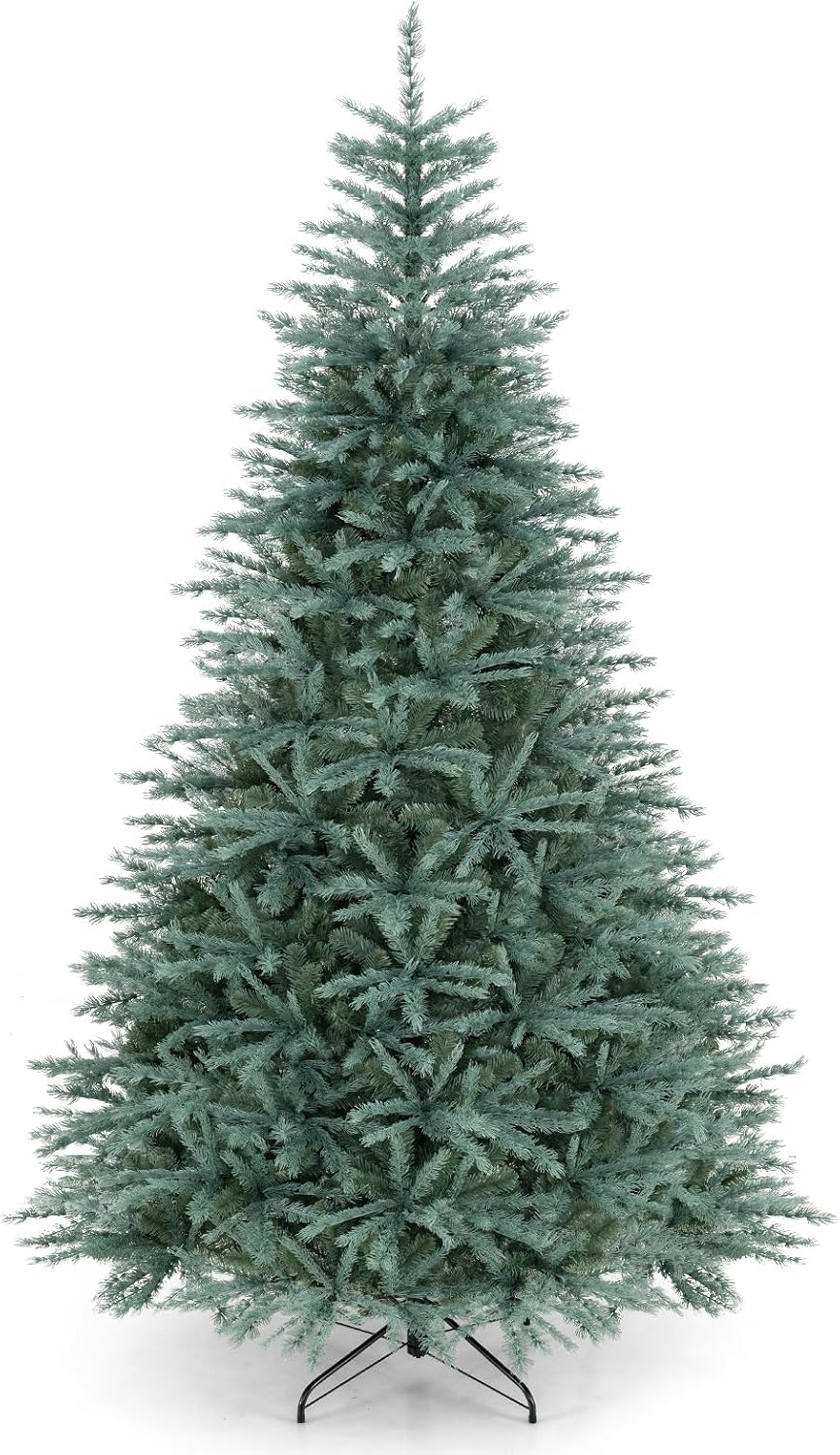 8ft Artificial Spruce Christmas Tree with 1765 Lush Branch Tip