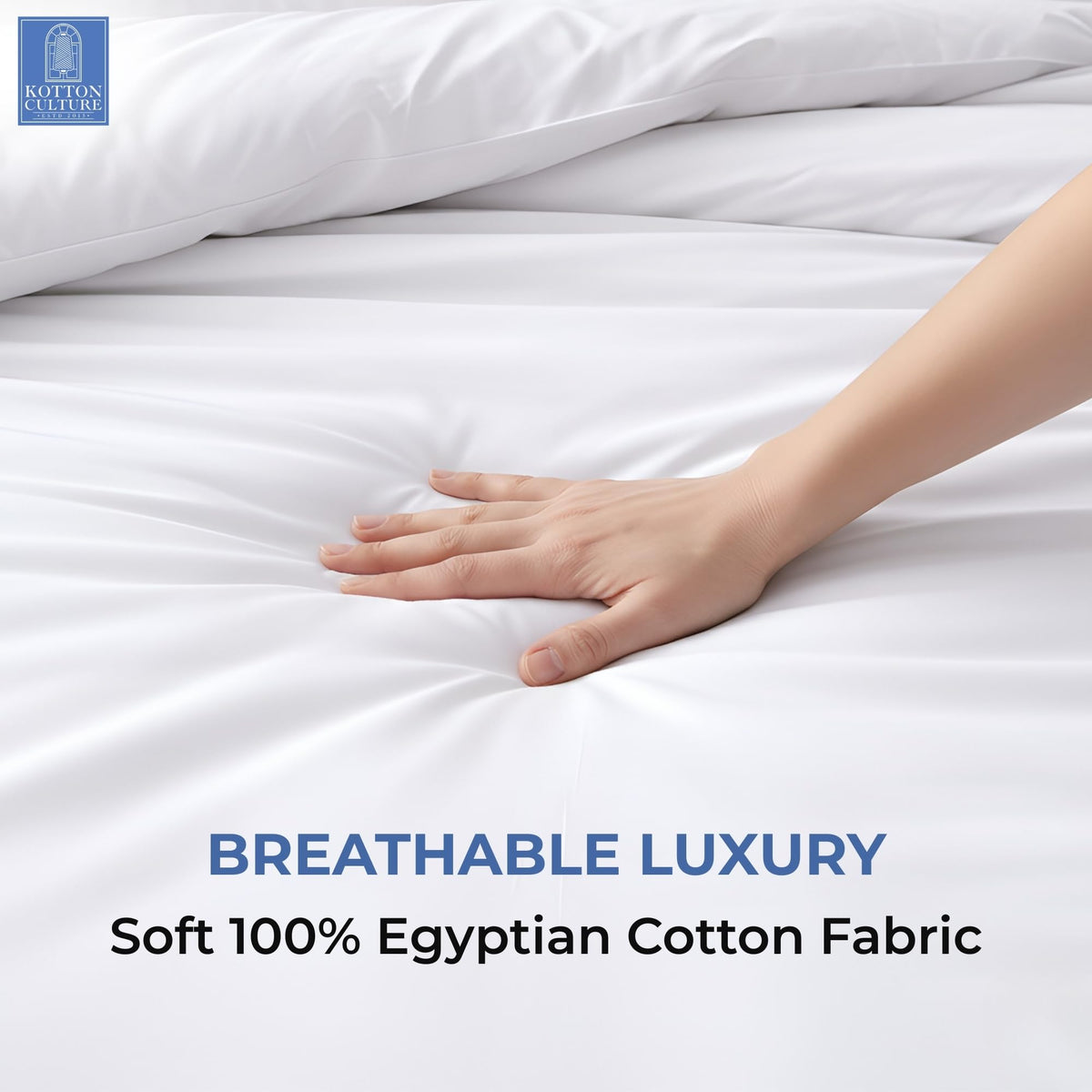 Duvet Cover Size-100% Egyptian Cotton 600 Thread Count Ultra Soft Premium Durable Comforter