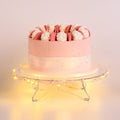 12inch Clear Round Cake Stand with String Lights