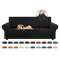 Stretch Couch Covers for Sofa, 3 Cushion Couch Slipcover, Black