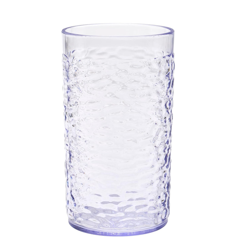 G.E.T. 3316-CL-EC Heavy-Duty Shatterproof Plastic Pebbled Tumbler, 16 Ounce, Clear (Set of 4)