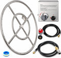 24 Inch Stainless Steel Round Fire Pit Burner Ring Kit