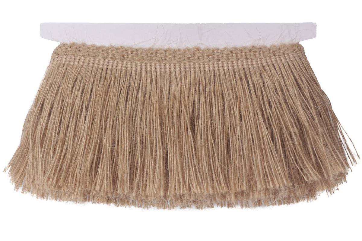 Burlap Fringe Trim Tassel Jute Lace 4 Inch Width 5 Yards Long for Clothes Accessories Latin Wedding Dress and DIY