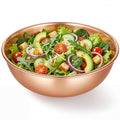 7.36 Inch Pure Copper Mixing Bowl 1.5 Qt Salad Bowl Hand Wash Only, Classic