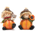 2 PCS Fall Harvest Scarecrow Decoration, Thanksgiving Centerpiece