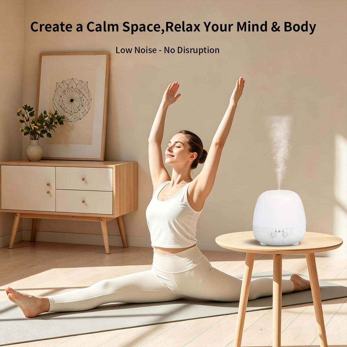 150ml Cordless Essential Oil Diffuser, Rechargeable, 7-Color Light