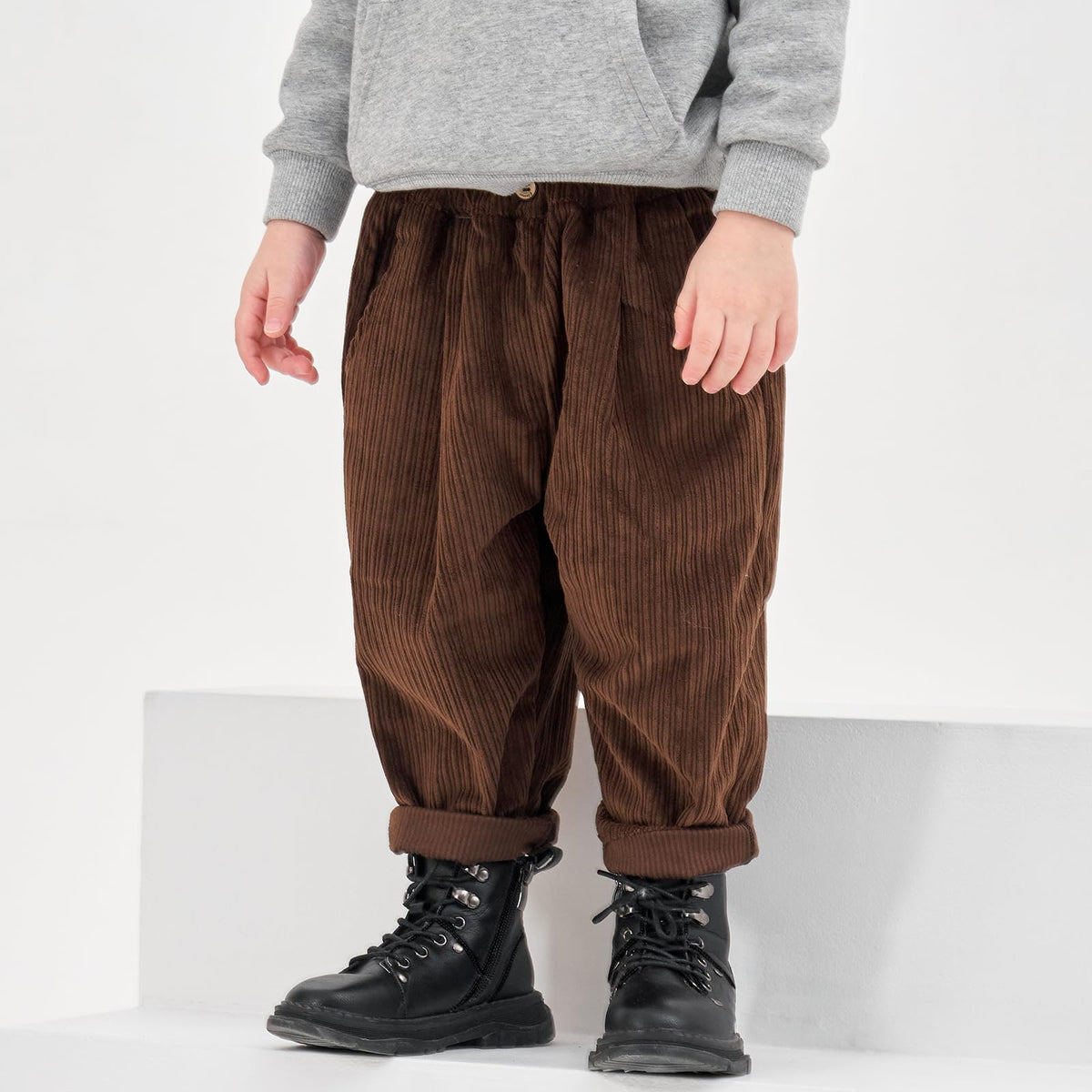 Toddler Boys Corduroy Baggy Wide Leg Pants