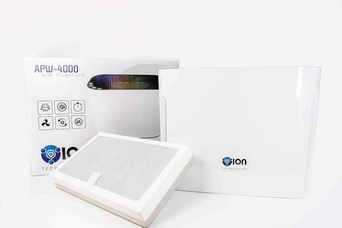 4-in-1 True HEPA Air Purifier 3 Speeds Plus UV-C Sanitizer (White)