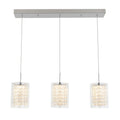 Inspired Nelson Style Bubble Cube Pendant Light, 3, Chrome
