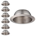 6 Inch Integrated Can Light Trim, Satin Nickel