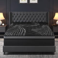Queen Mattress, 14 Inch Hybrid Mattresses, Medium-Firm Feel with Pocket Springs & Cooling Gel Memory Foam