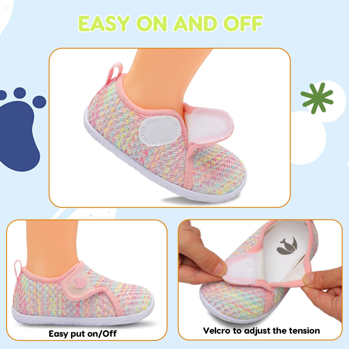 Baby Walking Shoes Boys Girls Infant Sneakers Toddler Canvas Shoes Anti-Slip Newborn Crib Shoe