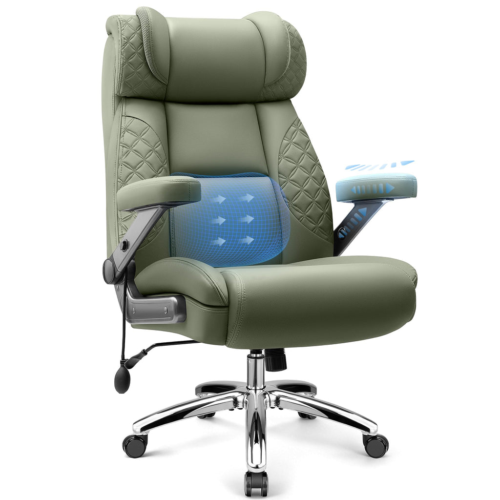 Big and Tall Office Chair, Desk Computer Chair for Heavy People, Oversized Executive Gaming Chair, Extra Wide